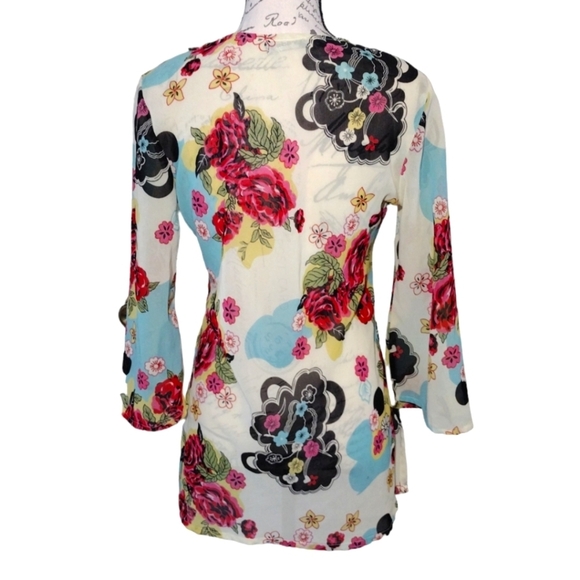 Paradise Rhinestone Embellished Tunic Top - Picture 3 of 8